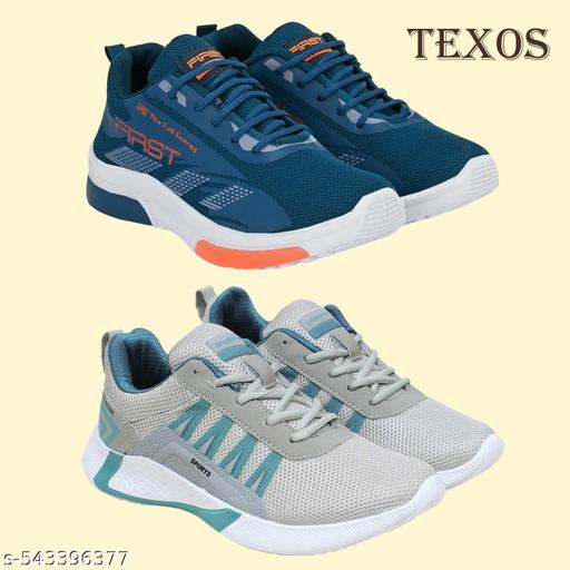 TEXOS Combo Multicolor Latest Design Walking, Joging and Running Sports Shoes for Men- Pack of 2