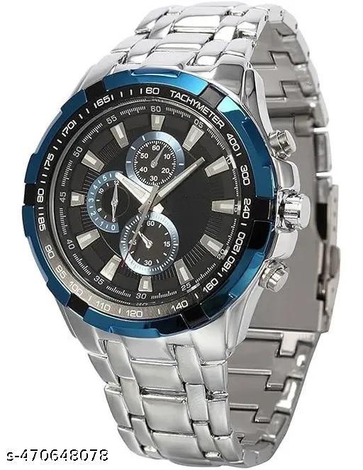 Stylish Men Analog Watch | Stainless Steel Strap | Party & Daily Wear
