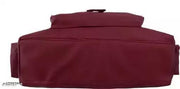 Beautiful Women's Maroon Canvas & Leather Handbag