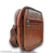 Light Flap  Brown Sling Cross Body Travel Office Business Messenger One Side Shoulder Bag Unisex for Men Women Travel, Office & Casual Use