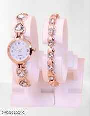 LATEST DIL STONE WATCH FOR WOMEN AND GIRLS WITH FREE BRACELET
