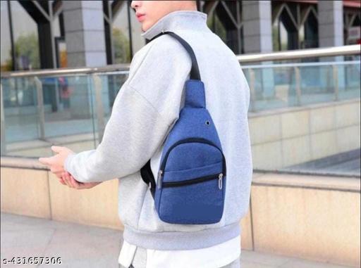 JANVI EXTP  Crossbody Shoulder designer bag Backpack/Chest Sling Bag/One /One Side/Earphone -hole With  Bag For Travel/ Office /Business/Messenger Purpose (LIGHT blue)