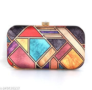 Stylish Handicraft Good Quality Abstract Printing Trendy Beautiful Clutch handbag Purse For Wedding, Party, Bridal, Casual