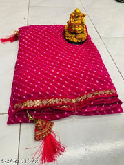 Bandhani saree, Bandhej saree, Lehariya saree, Bandhni saree, pure georgette saree,soft georgette saree, new trending saree, green saree , gotapatti sarees, party wear saree, designer saree, banarsi saree, bollywood saree, celebrity saree, festive saree