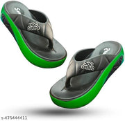 614-BLACK-GREEN PLATFORMS SANDAL FOR WOMEN
