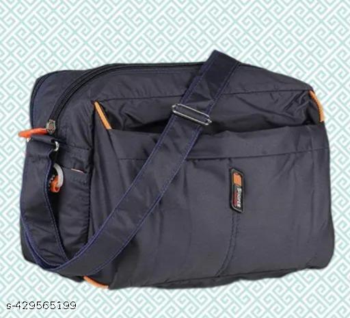 Nylon Unisex Sling Bag | One Sided Bag | Cross Body Multipurpose Hand Bag For Men & Women | Stylish Sling Bag | Side Bag | Messenger Bag for Office, Cash, Business Collection, Travelling | Pack Of 1