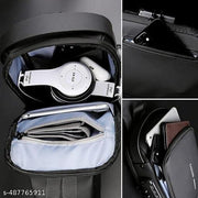 Sling Bag For Men CrossBody Backpack For Men Women, Anti-Theft Chest Bag With USB Charging Port,Messenger Bags Waterproof Casual Shoulder Bag Travel Hiking(Multicolor)