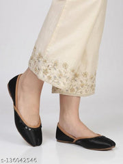 YEPPLO Women's and Girl's Handmade Ethnic Jutti,Lace work on Upper,Traditional Mojari and Jutis