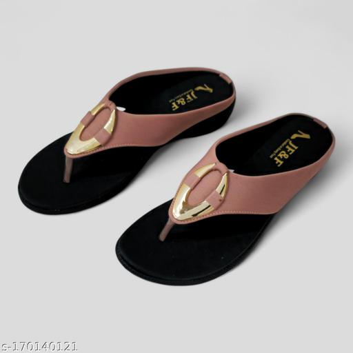 JF&F Unique Fabulous Women Flipflops & Slippers Peach Counter