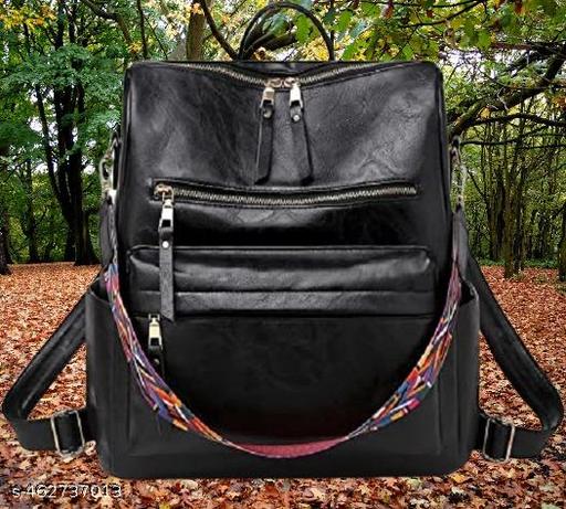 Stylish Suede Leather Anti Theft Women's Fashion Backpack | Sling | Shoulder | Handbag | Ladies Purse | College Bag for Girls | Crossbody |