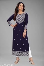 Kurti  for women in rayon Embroiderd  fabric| kurti and  | MOST DEMAND KURTI| Embroiderd  Kurti  rayon  Kurtis
