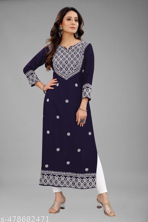 Kurti  for women in rayon Embroiderd  fabric| kurti and  | MOST DEMAND KURTI| Embroiderd  Kurti  rayon  Kurtis
