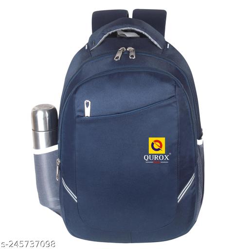 Qurox Men and Women Casual  Waterproof Laptop Bag for School College & Office (Blue)