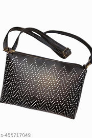 4 Bags Combo Stylish Designer Girls Bags Ratro Black polkadots And Pink Grey