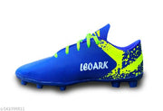 Men’s Blue Mesh Football Studs Shoes – Cushioned Sports Studs