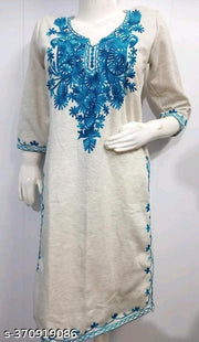 "Winter Bliss: Explore Cozy Chic with Our Luxurious Woolen Kurti Collection"