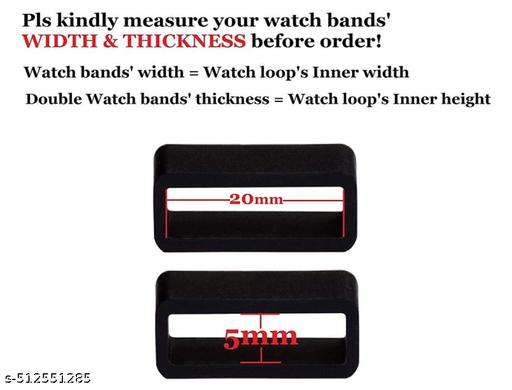 20mm Watch loop Rubber Loop Pack of 2 For All Watches