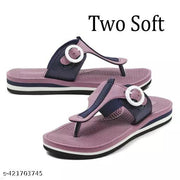 TWO SOFT Women's Stylish Doctor Ortho Slipper with Adjustable Toe Hook | Premium Comfortable Lightweight Daily Wear Flip Flops | Extra Soft Sole | Anti-Slip Grip | Arch Support | Indoor-Outdoor Use Slipper For  women & Girl’s