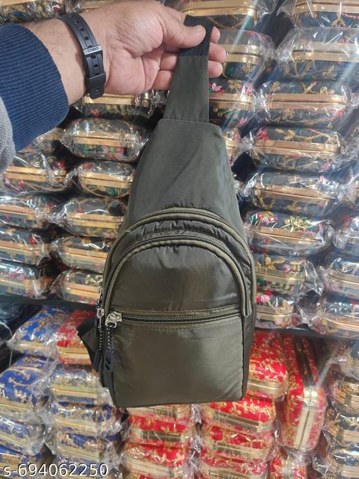 STYLISH CHEST BAG FOR MAN  GREEN