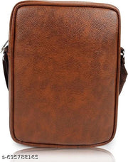 KUNJ BAG Faux Leather Unisex Men Sling Bag Women Sling BagCross Travel Office Messenger Bag  Women Hand bag Fashion bag Men stylish bag Travel sling bag Office Bag Marketing Bag Hand Sling Bag Said Bag Brown Pack 1