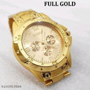 Rosra Golden Formal & Ethnic Casual Analog Watch For Men’s Ring free