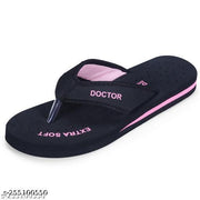 DOCTOR EXTRA SOFT Doctor Slippers for Women Orthopedic Diabetic Pregnancy Non Slip Lightweight Comfortable Flat Casual Stylish Dr Chappals and House Flip flops For Ladies and Girl’s D-22