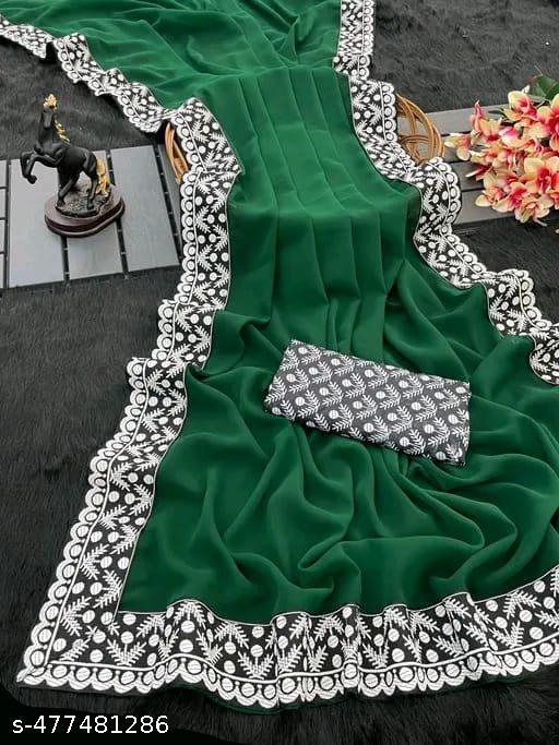 New Georgette  Party Wear sarees