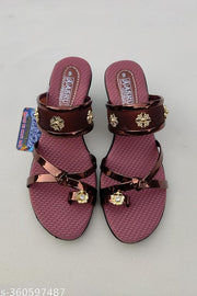 Asku Footwear & Fashion’s Trendy Heel Sandals With Cushioned Sole And Sturdy Construction For Everyday Use And Comfortable Heels With Strong Stone, Best Fitting & Pasting Without Damaged ( safe home delivery ), Water Proof /