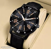 Boys and Men's Exclusive Men Black Boys watch and Men watches Hand watch men Sports gents stylish Leather Belt gift Analog Watch - For Boys
