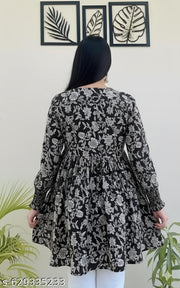 Womens Rayon Printed Kurti