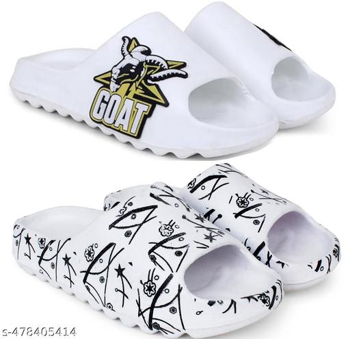 Sliders for Men |Lightweight & Stylish Flipflop Sandal for Men slippers,slides,water proof, for Men stylish | Perfect Filp-Flops for daily wear walking Slippers Combo Pack