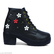 ARKER Trendy Latest Stylish Design Boot for Women Latest Design Ankle Length Boot for Women Extra Soft Comfort Boot for Women Chunky Sole Boot For Women High Heel Boot For Women Casual Boot For Women/Girls/Female/Ladies