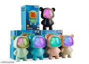 Cute Bear Portable Bluetooth Speaker with RGB LED Fusion Lights, Wireless Hi-Fi Sound & Deep Bass, Cartoon Astronaut Bear Speaker for Kids & Gifting (Multicolor)