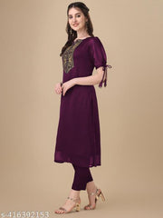 Embroidery Silk Kurti