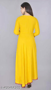 Women Embroidered Rayon Anarkali Kurta