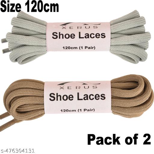 Shoe Lace Round Light Grey Khaki 120cm 2pair for Flat sneakers canvas boot sport hiking shoes