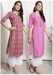 Latest VIRHAN ENTERPRISE 2024-25 KURTIS FOR WOMEN (Pack of 2)