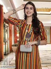Polyster/Crepe fabric-Kurti For Women, Kurta For Women, Kurta, Women's Kurta, Casual Kurta For Women, Kurta For Women Latest Design, Office Wear Kurta For Women, Kurti, Kurti For Girls, Regular Wear Kurti For Women, Kurti On Lowest Price