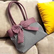 Elegant Bow Tote Bag – Stylish Handbag with Chic Lining & Trendy Design