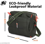MIOS Essentials Men's Sling Bag Stylish Cross Body Travel Office Business Messenger Bag for MEN & WOMEN (WATERPROOF) (OLIVE GREEN) LARGE SIZE 6L