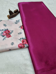 ORGINAL SATIN SILK SAREE WITH DIGITAL PRINT BLOUSE