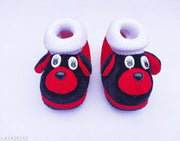 Tarun Child Care Baby Booties Baby Shoes for Any Occasions, Festive-0 to 10 Months Unisex- Black Red