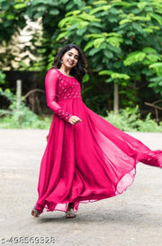 georgett embroidery  wrok dress