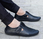MRJ1683 Men's Black Synthetic Leater Outdoor Casual Sandal