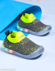 KATS Kids baby boys and baby girls Led Light casual Shoes-Grey(6 Month to 24 Months)