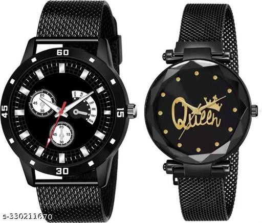 Couple Stylish Combo of Watches for Couple