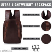 Classic Vegan Leather Office College Laptop Shoulder Business Unisex Backpack