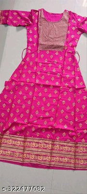 Women Janki Anarkali Pink Jaipur Kurti