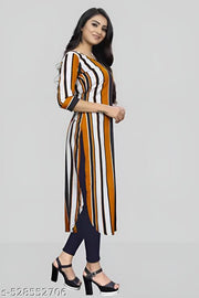 Women's and Girls Crepe Aline Straight kurti new arrival