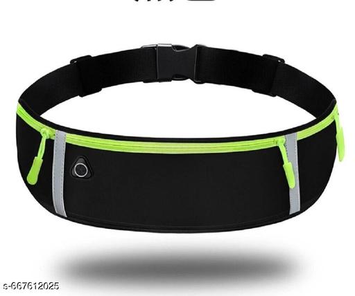 Running Belt with Waterproof Adjustable Elastic Strap, Sweatproof waistpacks with Large Capacity, Perfect for Running and Outdoor Activities, Black, One Size, Sports